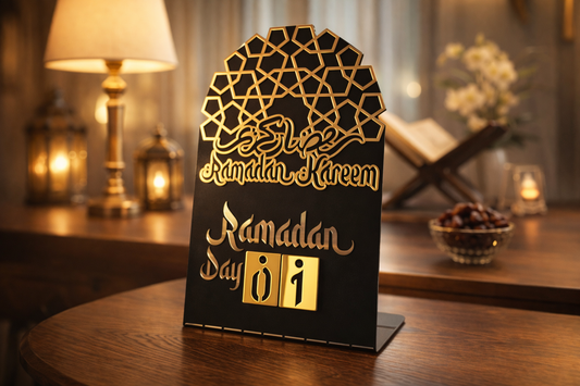 Ramadan Calendar | Ramadan Gift | Ramadan counter | Table Decor with Stands|