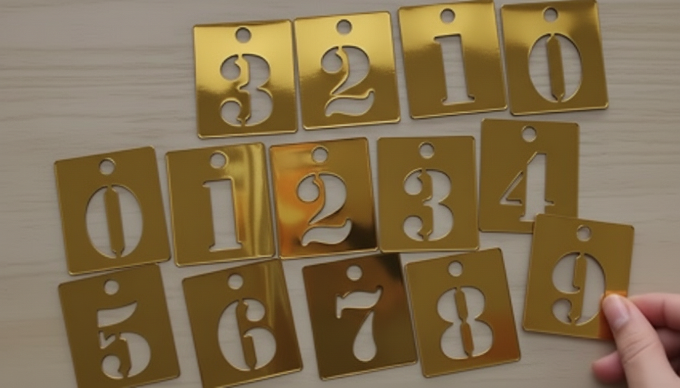 Golden / Silver mirror acrylic Ramadan Count Down Calendar | Ramadan Gift | Ramadan counter | Table Decor with Stands