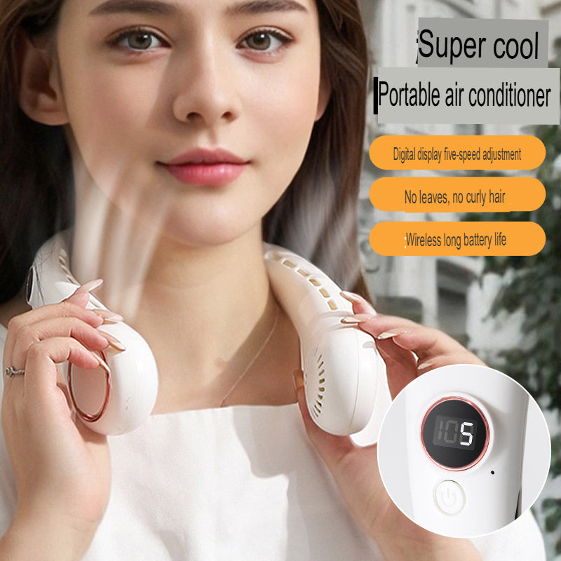 Foldable Neck Fan Portable Cooling Fan for Summer Heat