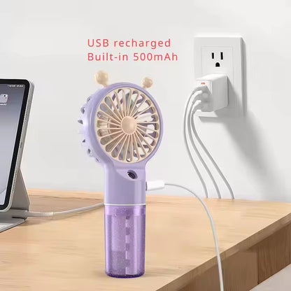 Mini Fancy Spray Fan – Bigger Size, Bigger Cooling!