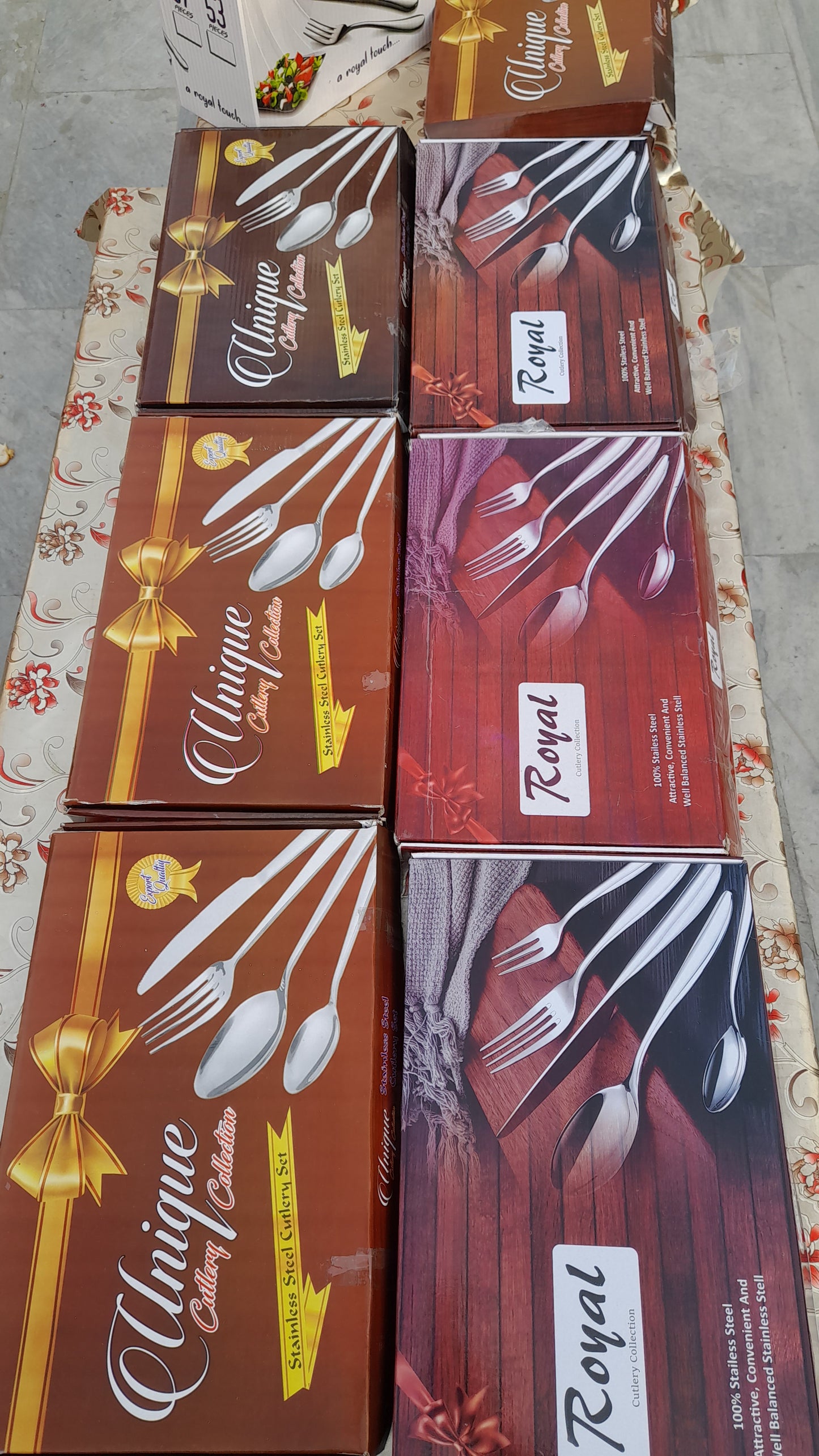 Eid Gift I Wedding Gift Cutlery Set 29 PCS Laser Engraved Stainless Steel with Stand