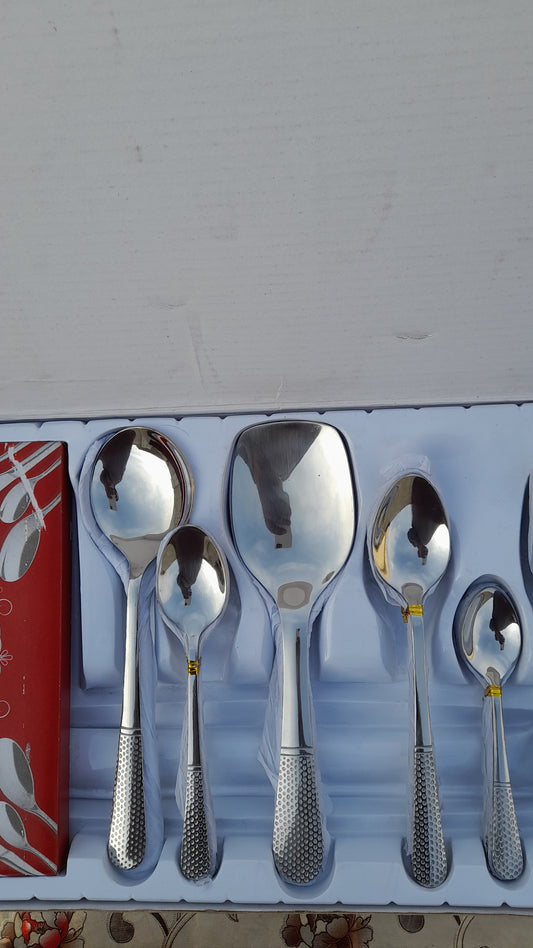 Royal Premium 29 PCS Stainless Steel Cutlery Set with Stand & Gift Packaging โ Premium Design