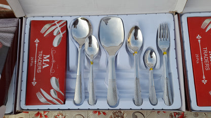 Royal Premium 29 PCS Stainless Steel Cutlery Set with Stand & Gift Packaging – Premium Design