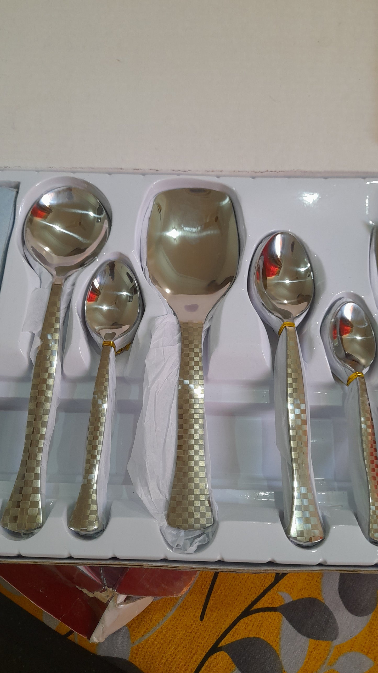 Eid Gift I Wedding Gift Cutlery Set 29 PCS Laser Engraved Stainless Steel with Stand