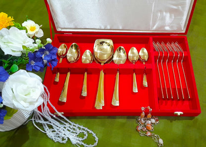 Golden Cutlery set 29 PCS  with premium Gift box