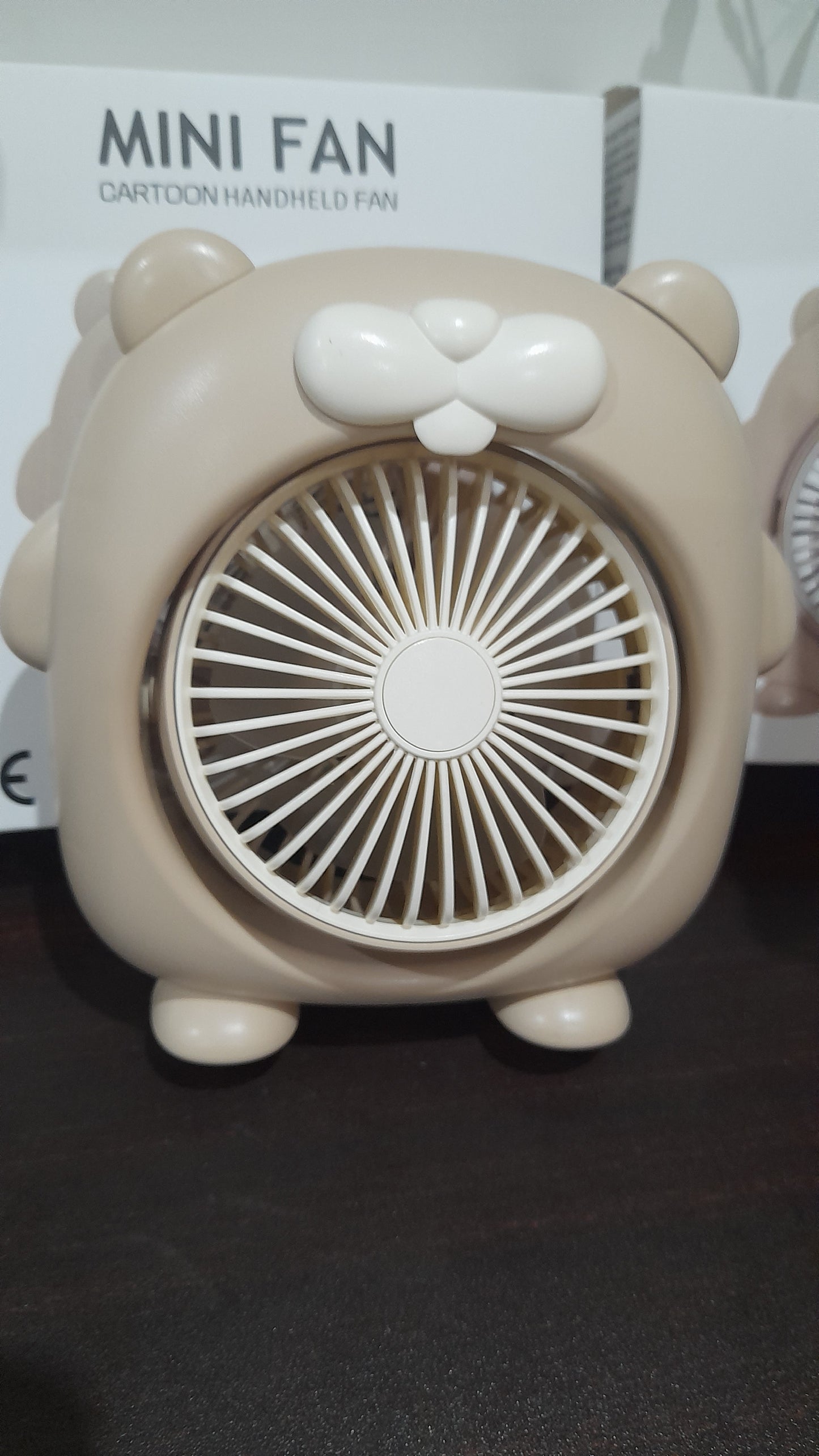 Rotating Head Mini Fan – 3 Speed Rechargeable Portable Cooling Fan
