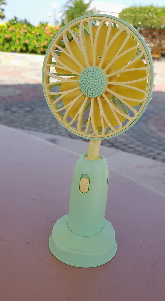 Sun flower Mini fan Rechargeable