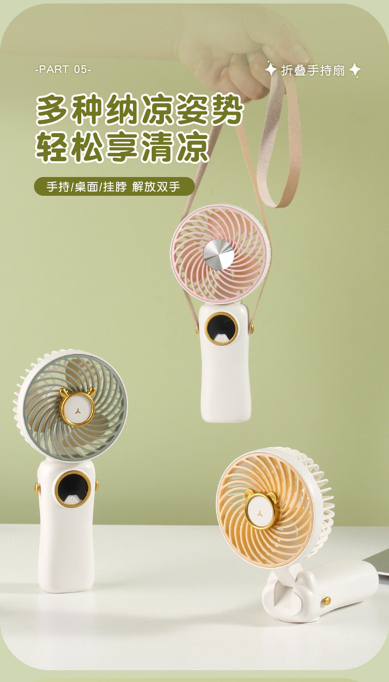 Trendy Foldable Hanging Neck Fan