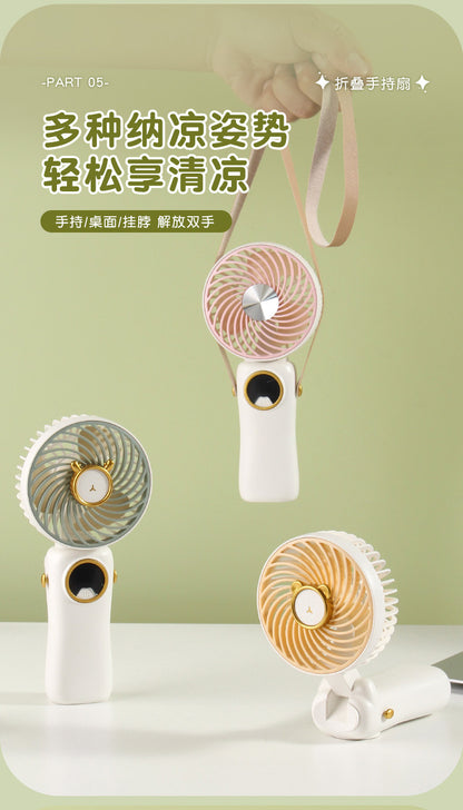 Trendy Foldable Hanging Neck Fan