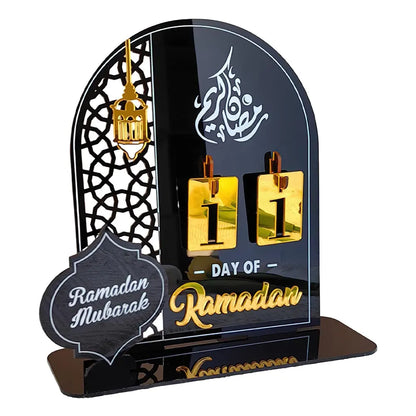 Ramadan count Down Calendar | Ramadan Gift| Table Decor with Stands| Changeable Dates