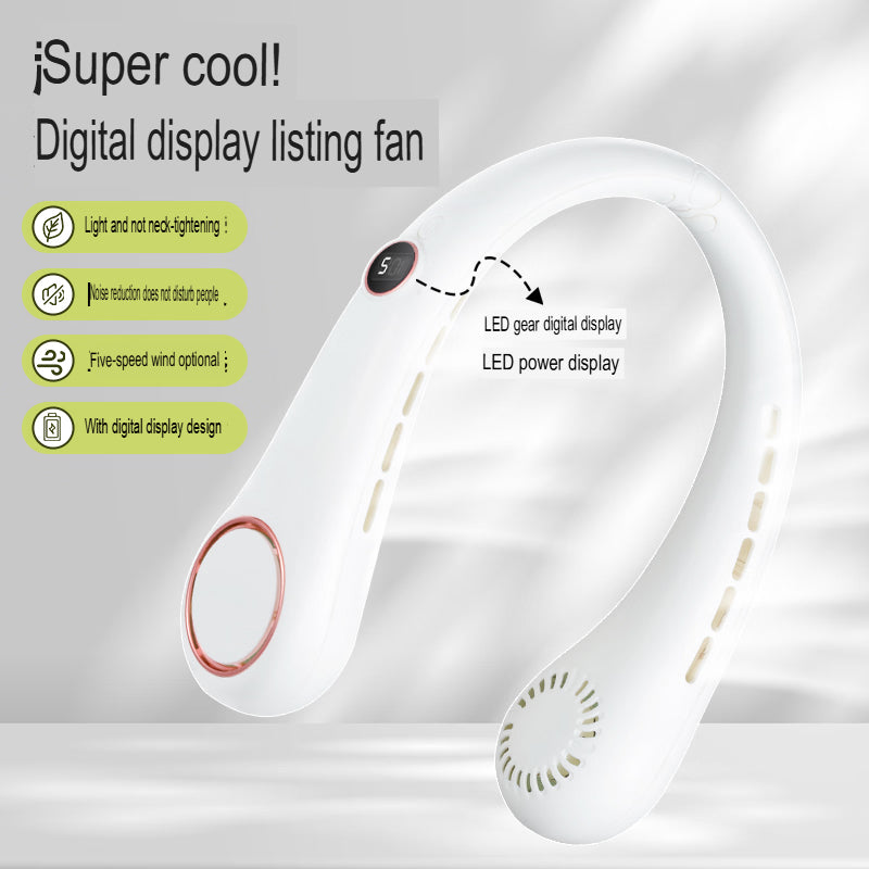 Foldable Neck Fan Portable Cooling Fan for Summer Heat