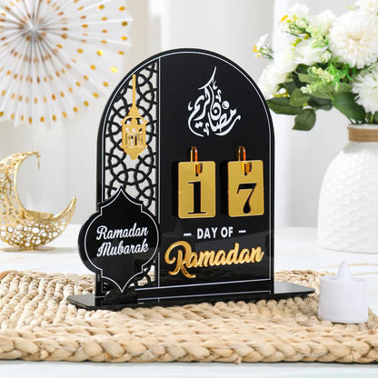 Ramadan count Down Calendar | Ramadan Gift| Table Decor with Stands| Changeable Dates