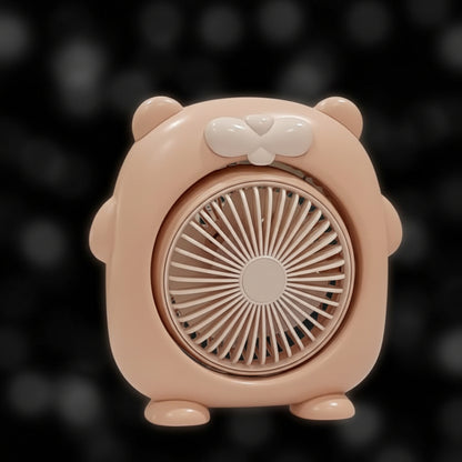 Rotating Head Mini Fan – 3 Speed Rechargeable Portable Cooling Fan