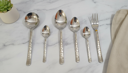 Eid Gift I Wedding Gift Cutlery Set 29 PCS Laser Engraved Stainless Steel with Stand