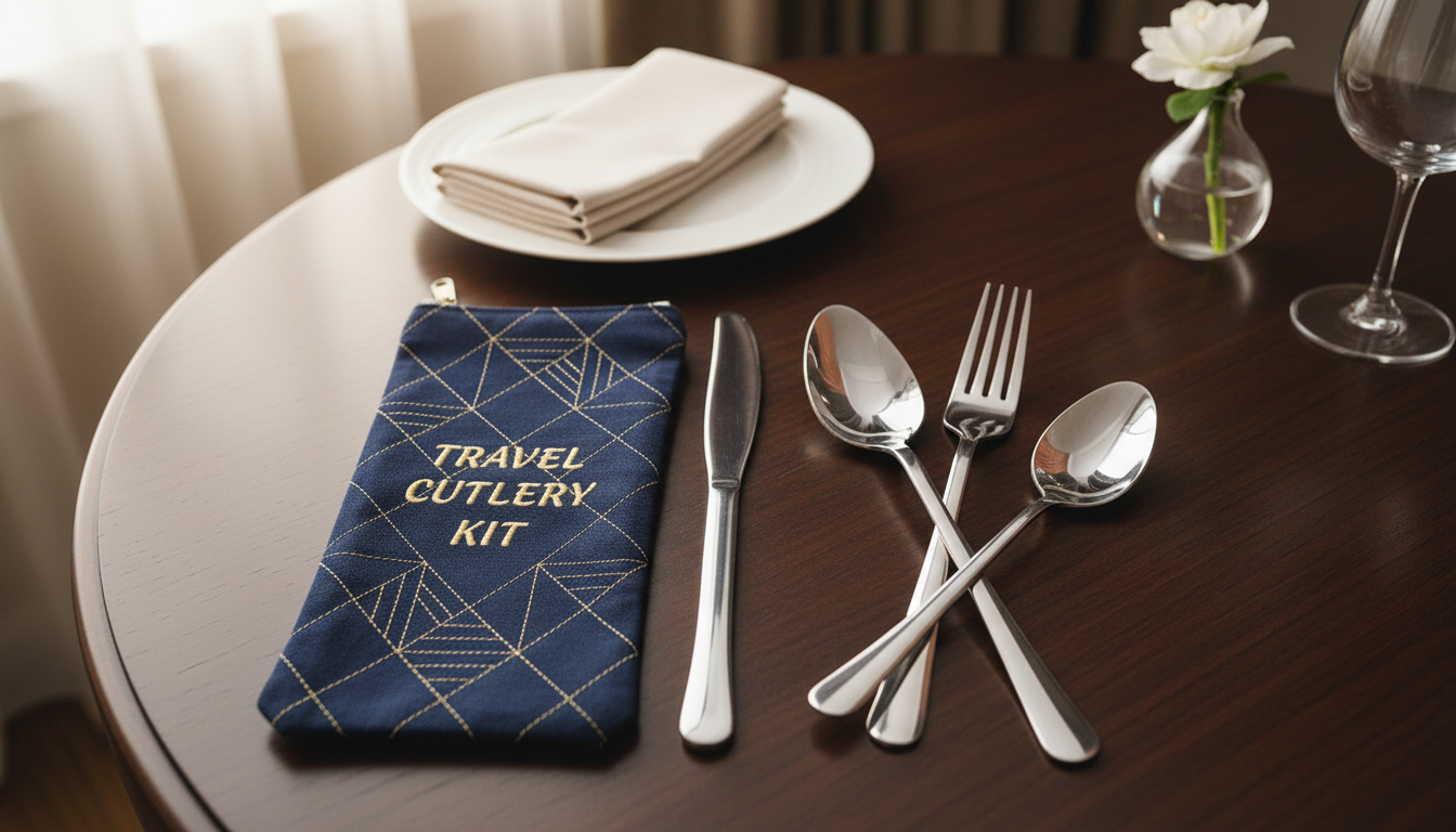 Travel Cutlery Set | Portable Reusable Spoon, Fork & Knife Kit | Eco-Friendly Lunch Kit for Camping, Office & Picnic – Pakistan