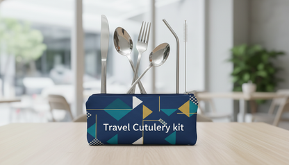 Travel Cutlery Set | Portable Reusable Spoon, Fork & Knife Kit | Eco-Friendly Lunch Kit for Camping, Office & Picnic – Pakistan