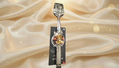 Golden Serving Tong Pakistan | Dishwasher Safe Floral Food Tong | Premium Kitchen Tool ,| Multi-Purpose Food Serving Tool