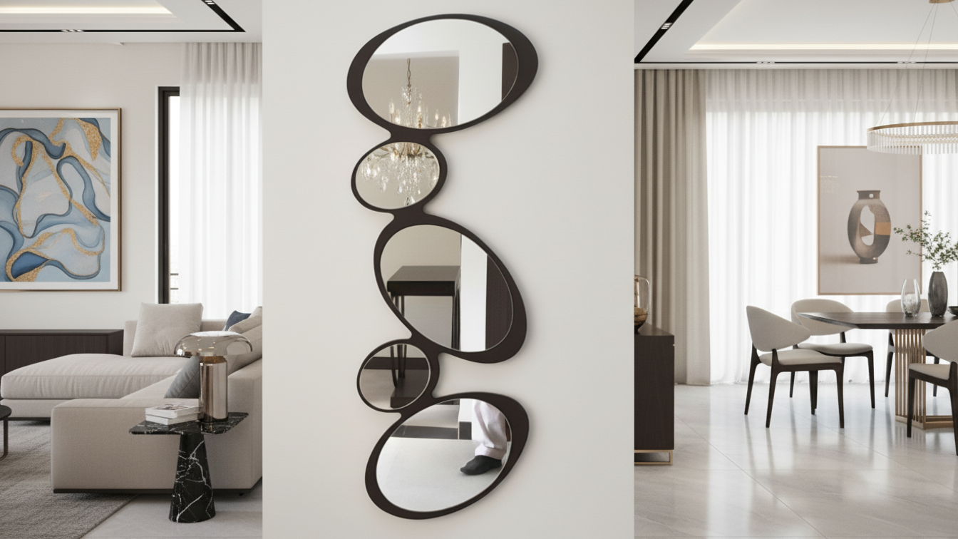 Stacked Oval Mirror