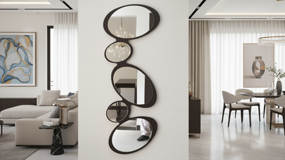 Stacked Oval Mirror