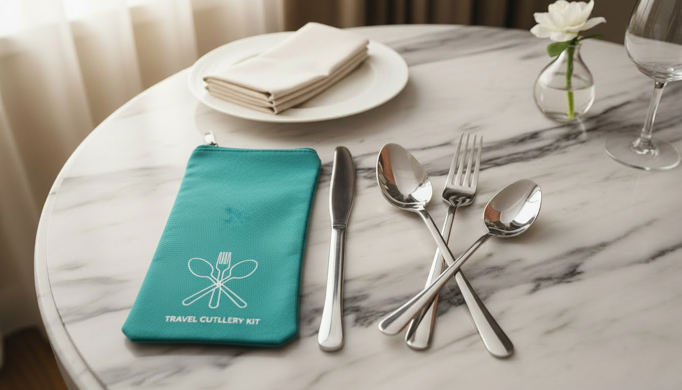 Travel Cutlery Set | Portable Reusable Spoon, Fork & Knife Kit | Eco-Friendly Lunch Kit for Camping, Office & Picnic – Pakistan