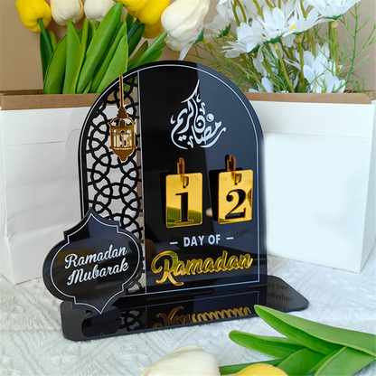 Ramadan count Down Calendar | Ramadan Gift| Table Decor with Stands| Changeable Dates