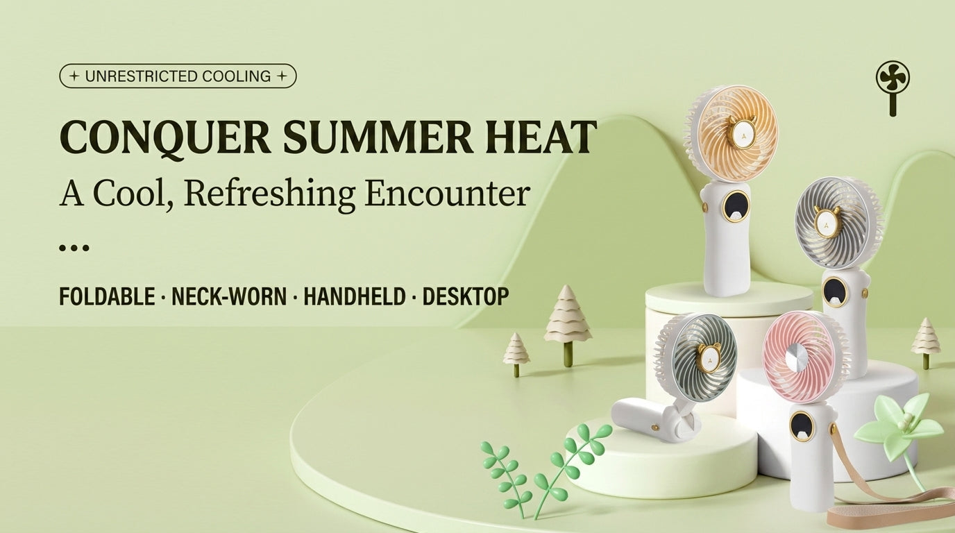 Trendy Foldable Hanging Neck Fan
