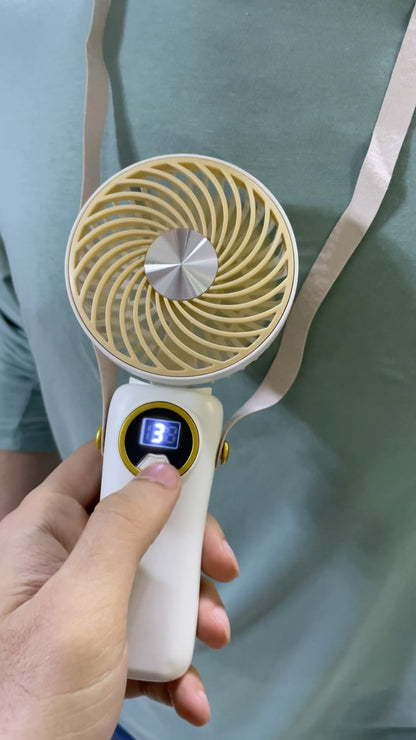 Trendy Foldable Hanging Neck Fan